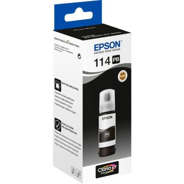 Epson EcoTank photo black krāsa T114 70ml T07B1