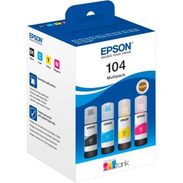 Epson EcoTank 4 tinšu komplekts T104 T00P6