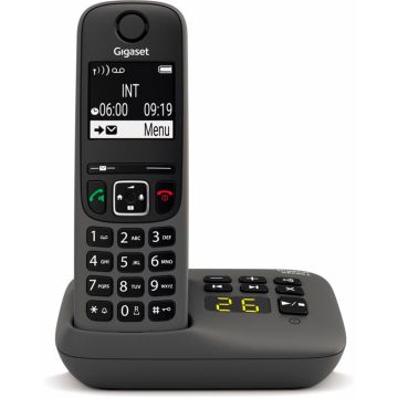 Gigaset AE690A Bezvadu Telefons ar Automātisko Atbildētāju, Antracīta