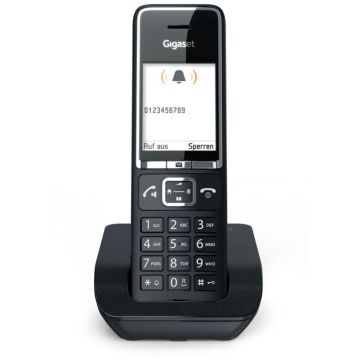 Gigaset Comfort 550 Bezvadu Telefons, Melns/Hroms