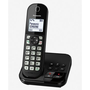 Panasonic KX-TGC460GB DECT Bezvadu Tālrunis ar 1 Klausuli, Melns