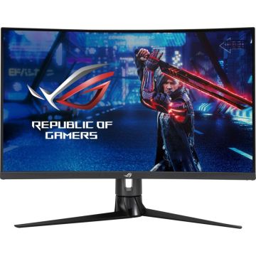 Asus ROG Strix XG32VC Spēļu monitors, 31.5 collas, WQHD 2560x1440 izšķirtspēja, 170Hz, VA panelis, izliekts ekrāns, melns