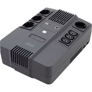 Digitus UPS Nepārtrauktās barošanas bloks All-in-One, 360W, 2 x IEC, LED indikators, 12V/7Ah