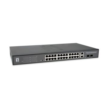 LevelOne GEP-2841 28-portu Smart Gigabit PoE Switch (komutātors)
