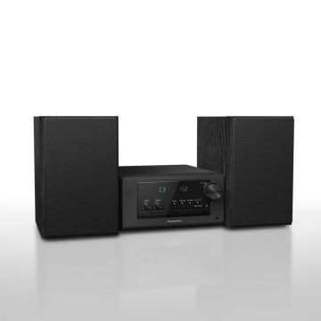 Panasonic SC-PM704EG-K Mūzikas sistēma, CD/DAB+/FM/Bluetooth, 2 x 40W, melna