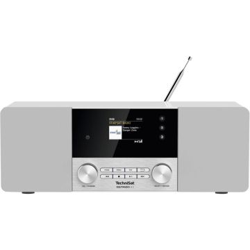 Technisat DigitRadio 4 C Radio, DAB+/FM/CD, AC, balts