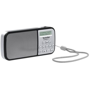 Technisat TechniRadio RDR Radio, DAB+/FM, baterijas/AC, sudraba