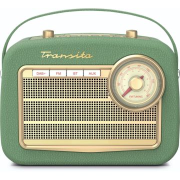 Technisat Transita 130 Radio, DAB+/FM, baterijas/AC, zaļš