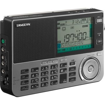 Sangean ATS-909 X2 Radio, FM/AM/LW/SW, baterijas/AC, grafīta