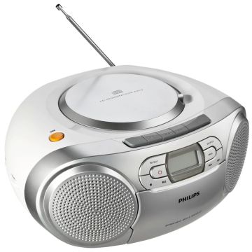 Philips AZ127/12 Radio/CD atskaņotājs, FM/CD, baterijas/AC