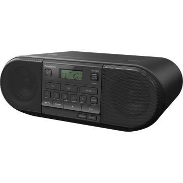 Panasonic RX-D500EG-K Radio/CD atskaņotājs, FM/CD, baterijas/AC, melns