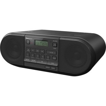 Panasonic RX-D550E-K Radio/CD atskaņotājs, FM/CD/USB, baterijas/AC, melns