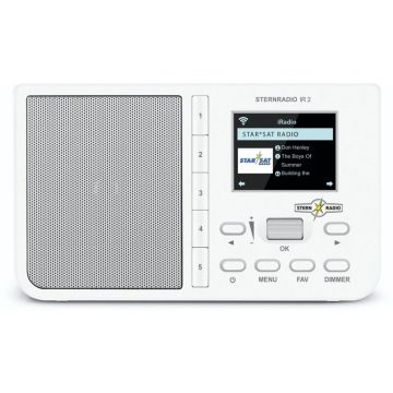 Technisat Sternradio IR 2 Radio, DAB+/FM/Interneta radio, AC, balts