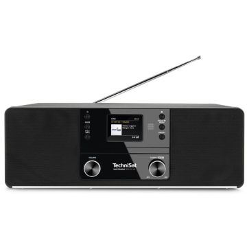 Technisat DigitRadio 370 CD IR Radio, DAB+/FM/CD/Interneta radio, AC, melns