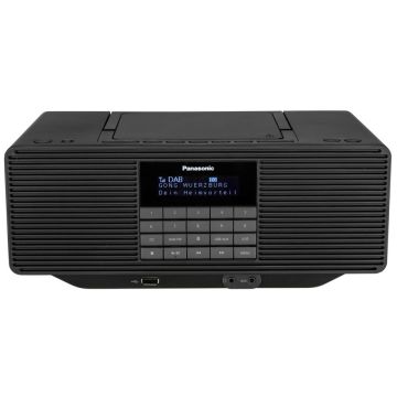 Panasonic RX-D70BTEG-K Radio/CD atskaņotājs, FM/CD/USB/Bluetooth, baterijas/AC, melns