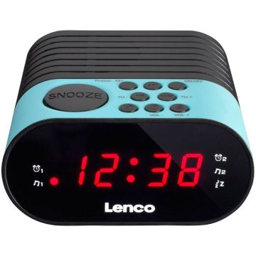 Lenco CR-07 Modinātājs ar Radio, FM, AC, zils