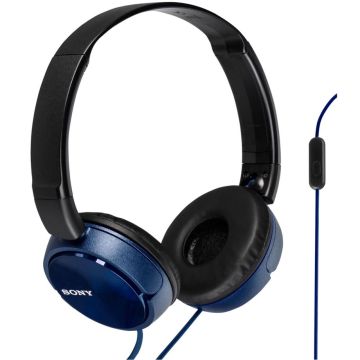 Sony MDR-ZX310AP Austiņas ar Mikrofonu, Pāri Ausīm, Vadu, Zilas