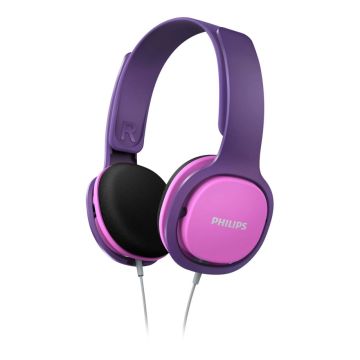 Philips SHK2000 Bērnu Austiņas, Pāri Ausīm, Vadu, Rozā