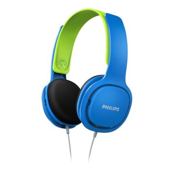 Philips SHK2000 Bērnu Austiņas, Pāri Ausīm, Vadu, Zilas