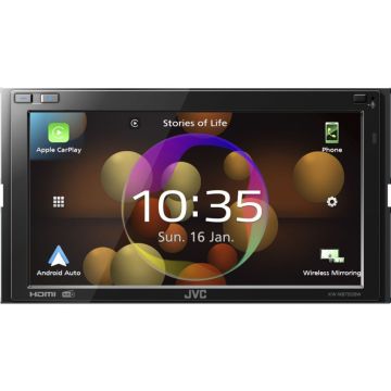 JVC KW-M875DBW Auto Multivides Sistēma ar 7" Ekrānu, DAB+, Bluetooth un Wi-Fi