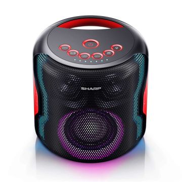 Sharp PS-921 – Bluetooth Party Skaļrunis, 40W, Bluetooth 5.0, 12 stundu baterija, Melns