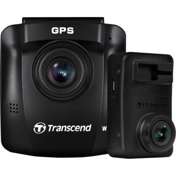 Transcend DrivePro 620 video reģistrators ar 2x 32GB microSDHX, divi objektīvi, 1080p Full HD video, GPS