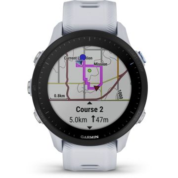 Garmin Forerunner 955 skriešanas pulkstenis, 47mm, balts, 15+ dienu akumulators