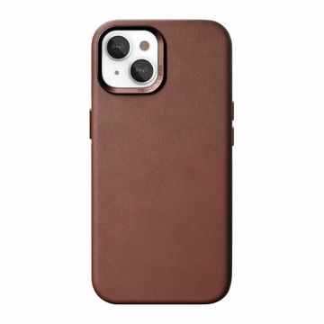 Woodcessories Bio ādas futrālis MagSafe iPhone 15 Plus Brown