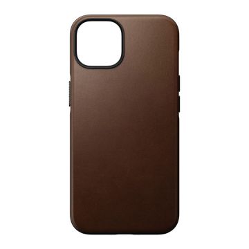 Nomad Modern Leather Case iPhone 14 Rustic Brown