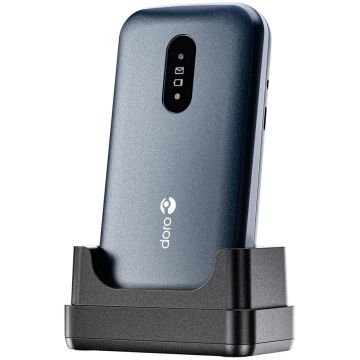 Doro 2820 atlokāms podziņu telefons, 2.8" ekrāns 320x240px, 1000mAh akumulators, zils