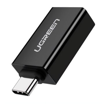 UGREEN USB-C uz USB 3.0 A sieviešu adapteris melns