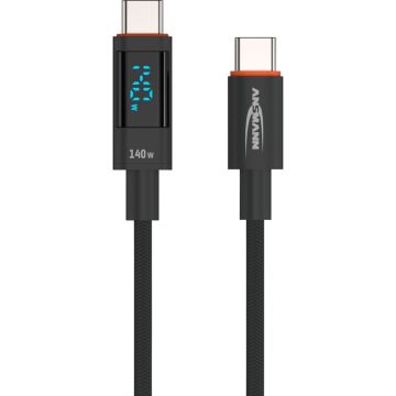 Ansmann USB-C/USB-C Kabelis, 120cm > 140 Watt Power Delivery