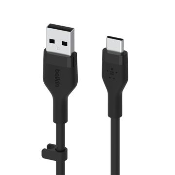 Belkin Flex USB-A/USB-C līdz 15W 2m MFI Sertificēts, Melns