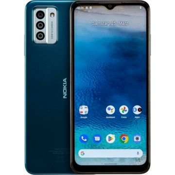 Nokia G22, 6.52" Ekrāns, 4GB RAM, 64GB Atmiņa, Android 12, Lagūnas zils