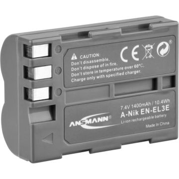 Ansmann A-Nik EN-EL3e Akumulators, 7,4V, 1500mAh (Nikon fotoaparātiem)