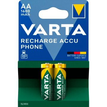 Varta Professional AA NiMH 1600 mAh akumulatori telefoniem 2 gab.