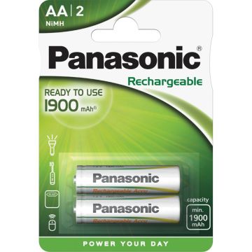 Panasonic AA NiMH akumulatori 1900 mAh 2 gab.