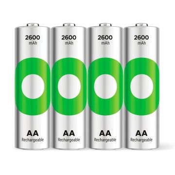 GP ReCyko NiMH AA 2600mAh akumulatori 4 gab.