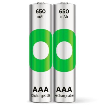 GP ReCyko AAA NiMH akumulatori 650mAh DECT telefoniem 2 gab.