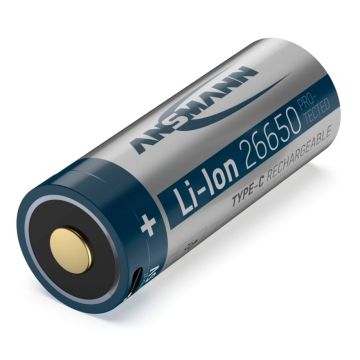 Ansmann Li-Ion 26650 5100mAh 3,6V Micro-USB ligzda 1307-0012