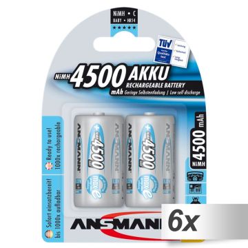 6x2 Ansmann maxE NiMH bat. Baby C 4500 mAh 5035352