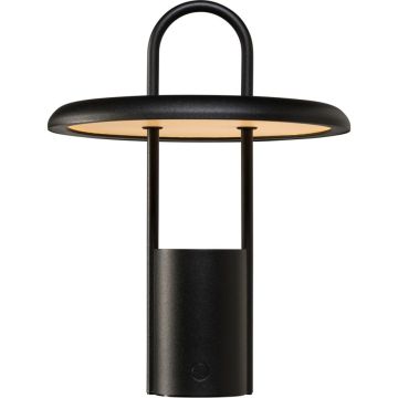 Stelton Pier H 25cm melna pārnēsājamā LED lampa