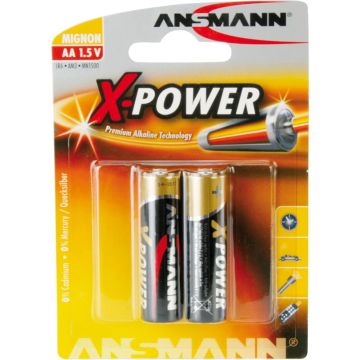 Ansmann Alkaline D LR20 red-line baterijas 2 gab.