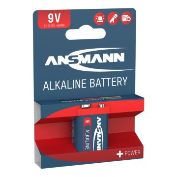 Ansmann Alkaline 9V block red-line