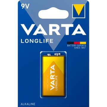 Varta Longlife 9V 6LR61 Sārma bloka baterija