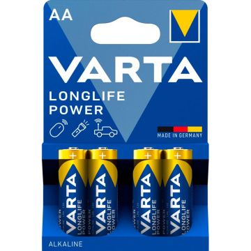 Varta Longlife Power AA LR06 baterijas 4 gab.