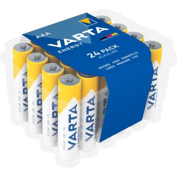 Varta Energy AAA LR3 baterijas akcijas iepakojumā 24 gab.