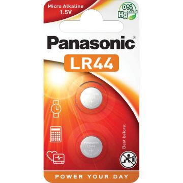 Panasonic LR44 baterijas 2 gab.