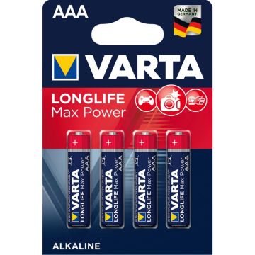 50x4 Varta Longlife Max Power Micro AAA LR03 VPE Outer Box