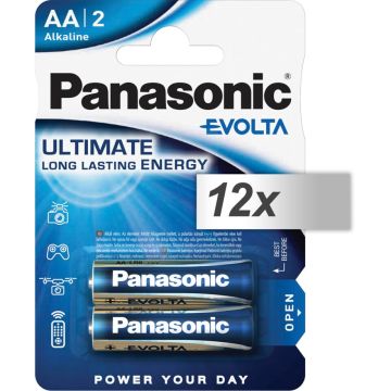 12x2 Panasonic Evolta LR 6 Mignon LR6EGE/2BP